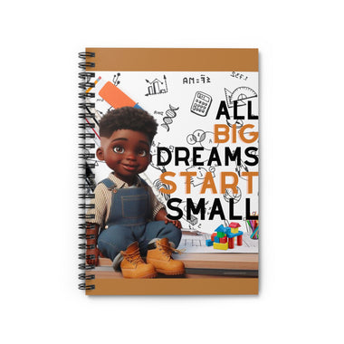 All Big Dreams Start Small Spiral Notebook - Ruled Line