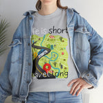 LIFE IS SHORT TRAVEL LONG Unisex Cotton Tee  GOOD VIBES RV LIVING