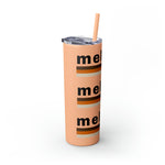 MELANIN PRIDE Skinny Tumbler with Straw, 20oz CULTURAL DESIGNS ACCESSORIES