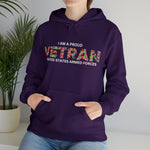 PROUD VETERAN FLORAL HOODIE Unisex Heavy  Hooded Sweatshirt ARMED FORCES GIFTS