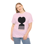 SOUL HAIR HEAD PARTED HEART Cotton Tee of Unisex Heavy Cotton Tee CULTURAL WEAR