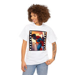 Black Superman on the Climb, graphic t-shirt, custom design, cool colors, african american, black designs