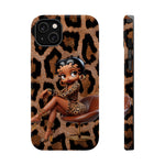 Betty Boop Leopard Cougar Print Magnetic Tough Cases, Boop Lover, Betty Lover, Betty Boop Gift, Boop Lover Gift