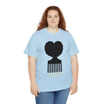 SOUL HAIR HEAD PARTED HEART Cotton Tee of Unisex Heavy Cotton Tee CULTURAL WEAR