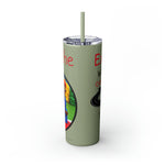 EXPLORING THE WORLD Skinny Tumbler with Straw, 20oz GOOD VIBES RV TRAVEL SISTERHOOD ACCESSORIES