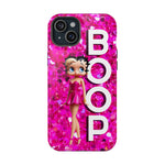 Betty Boop Pink Glitter Magnetic Tough Cases, Boop Lover, Betty Lover, Betty Boop Gift, Boop Lover Gift