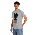 SOUL HAIR HEAD PARTED HEART Cotton Tee of Unisex Heavy Cotton Tee CULTURAL WEAR