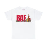 BAE BLACK AND EDUCATED RED  Heavy Cotton Tee  SISTERHOOD