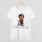 Betty Boop, All we need is Love, Betty Boop Shirt, Betty Boop Tshirt, Gift for her, Retro Betty Boop