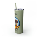 I GO WHERE THE ROAD TAKES ME Skinny Tumbler with Straw, 20oz RV TRAVEL SISTERHOOD ACCESSORIES