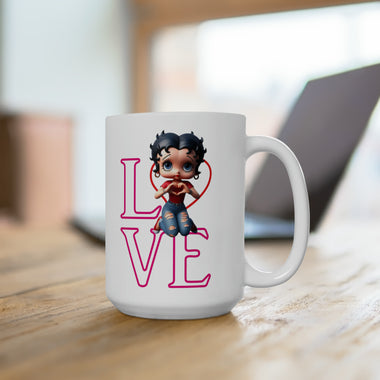 Betty Boop, Betty Boop Cup, Betty Boop Love, Valentine gift, Red Betty Boop, Coffee Cup, Betty Boop Gift, gift for girlfriend