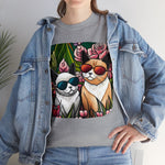 Cool Cats, custom graphic t-shirt, fun design, cute siamese cat shirts