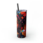 BEAUTIFUL BLACK YOUNG GENERATION Skinny Tumbler with Straw, 20oz  CULTURAL GIFTS AND ACCESSORIES