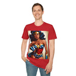 Vintage Wonder Woman, Beautiful Wonder Woman, Superwoman, Wonderwoman, womanly shirt, black super woman