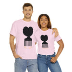 SOUL HAIR HEAD PARTED HEART Cotton Tee of Unisex Heavy Cotton Tee CULTURAL WEAR