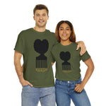 SOUL HAIR HEAD PARTED HEART Cotton Tee of Unisex Heavy Cotton Tee CULTURAL WEAR