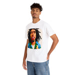 Bob Marley Cotton Tee of Unisex Heavy Cotton Tee Good Vibes