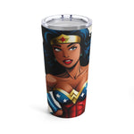 Wonder Woman Tumbler, Black Wonder Woman, black superwoman shirt, Super Woman Tumbler, beautiful black woman tumbler, Comic Design