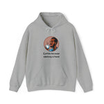 Adulting is Hard graphic hooded sweatshirt African American man cultural wear