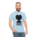 SOUL HAIR HEAD PARTED HEART Cotton Tee of Unisex Heavy Cotton Tee CULTURAL WEAR