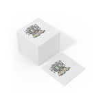 Customized Wedding Napkins White Coined Napkins