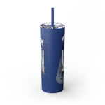 VETERAN  UNITED STATES ARMED FORCES Skinny Tumbler with Straw, 20oz VETERAN GIFTS ACCESSORIES