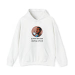 Adulting is Hard graphic hooded sweatshirt African American man cultural wear