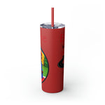 EXPLORING THE WORLD Skinny Tumbler with Straw, 20oz GOOD VIBES RV TRAVEL SISTERHOOD ACCESSORIES