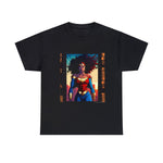 Black Wonder Woman, cool graphic t-shirt, vivid colors, african american designs, black t-shirts, custom graphics