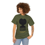 SOUL HAIR HEAD PARTED HEART Cotton Tee of Unisex Heavy Cotton Tee CULTURAL WEAR