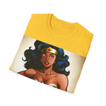 Vintage Wonder Woman, Beautiful Wonder Woman, Superwoman, Wonderwoman, womanly shirt, black super woman