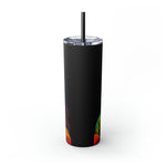 BEAUTIFUL BLACK WOMAN PRIDE Skinny Tumbler with Straw, 20oz CULTURAL GIFTS ACCESSORIES