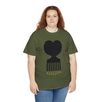 SOUL HAIR HEAD PARTED HEART Cotton Tee of Unisex Heavy Cotton Tee CULTURAL WEAR