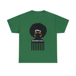 Soul Hair Retro Afro Heavy Cotton Tee of Unisex Heavy Cotton Tee