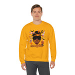 HALLOWEEN QUEEN Unisex Crewneck Sweatshirt GOOD VIBES SISTERHOOD