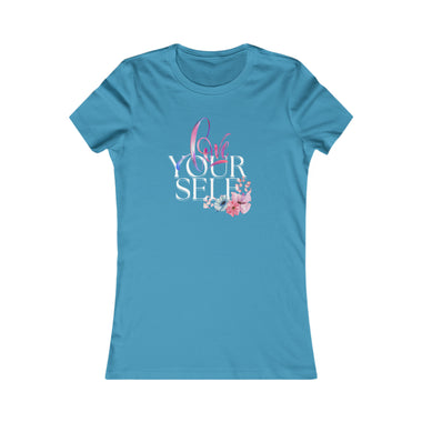 LOVE YOURSELF Fitting Heavy Cotton Tee Women's Favorite Faith Sisterhood