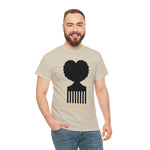 SOUL HAIR HEAD PARTED HEART Cotton Tee of Unisex Heavy Cotton Tee CULTURAL WEAR