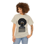 Soul Hair Retro Afro Heavy Cotton Tee of Unisex Heavy Cotton Tee