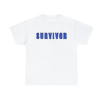 SURVIVOR COLON CANCER Heavy Cotton Tee GOOD VIBES WEAR FAITH