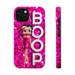 Betty Boop Pink Glitter Magnetic Tough Cases, Boop Lover, Betty Lover, Betty Boop Gift, Boop Lover Gift