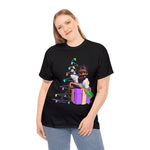 Black Betty Boop into Christmas, cute graphic, christmas tree, colorful shirt for holiday, custom t-shirt design