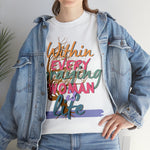 Behind Every Praying Woman, graphic faith t-shirt, custom shirts