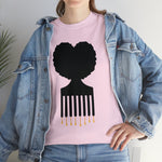 SOUL HAIR HEAD PARTED HEART Cotton Tee of Unisex Heavy Cotton Tee CULTURAL WEAR