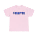 SURVIVOR COLON CANCER Heavy Cotton Tee GOOD VIBES WEAR FAITH