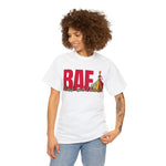 BAE BLACK AND EDUCATED RED  Heavy Cotton Tee  SISTERHOOD