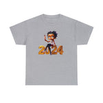 Betty Boop, Black Betty Boop, Betty Boop New Year, New Year Shirt, Betty Boop Gold 2024