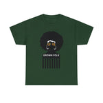 Soul Hair Retro Afro Heavy Cotton Tee of Unisex Heavy Cotton Tee