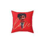 Betty Boop Pillow, Betty Boop, Black Betty Boop, Diverse Betty Boop, Valentines Gift, Gift for Girlfriend, Red Pillow, mom gift