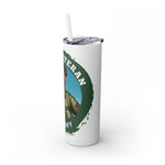 PROUD VETERAN US ARMY FEMALE Skinny Tumbler with Straw, 20oz CULTURAL GIFTS ACCESSORIES