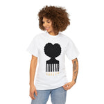 SOUL HAIR HEAD PARTED HEART Cotton Tee of Unisex Heavy Cotton Tee CULTURAL WEAR